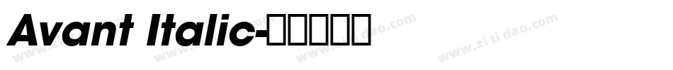 Avant Italic字体转换